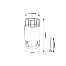 Rabalux 3124 Tischleuchte Dimitri 1x40W | E27 - schwarz