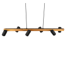Trio 312490632 Deckenleuchte Marley 6x35W | GU10 - Holz, schwarz