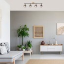 Rabalux 3130 Deckenleuchte Grendel 4x40W | E14 - Holz, schwarz