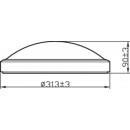 Philips Doris CL257 LED Badezimmerleuchte Deckenleuchte 1x17W | 1500L | 2700K | IP44 - Schutz EyeComfort, Nickel