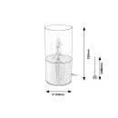 Rabalux 3153 Tischleuchte Zelkova 1x40W | E27 - Aluminium
