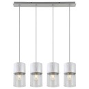 Rabalux 3156 Deckenleuchte Zelkova 4x40W | E27 - Aluminium