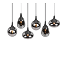 Trio 317000632 Pendelleuchte Lumina 6x40W | E14 - höhenverstellbar, schwarz, chrom
