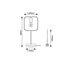 Rabalux 3219 Tischleuchte Rufin 1x40W | E27 - schwarz, Holz