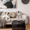 Rabalux 3219 Tischleuchte Rufin 1x40W | E27 - schwarz, Holz