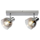 Rabalux 3249 Deckenleuchte Tarien 2x40W | E14 - Chrom, Rauch