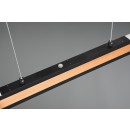 Trio 326610232 LED Hängende Deckenleuchte Deacon 1X40W | 3200lm | 2700-6000K - verstellbare Höhe, Speicherfunktion, dimmbar, schwarz, Holz