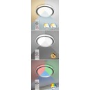 Rabalux 3510 LED-Deckenleuchte Everest 1x40W | 3200lm | 2700-6500K | RGB - Fernbedienung, einstellbare Lichttemperatur, Memoryfunktion, Timer, WLAN, Nachtmodus, dimmbar, silber