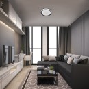 Rabalux 3510 LED-Deckenleuchte Everest 1x40W | 3200lm | 2700-6500K | RGB - Fernbedienung, einstellbare Lichttemperatur, Memoryfunktion, Timer, WLAN, Nachtmodus, dimmbar, silber
