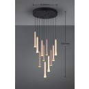 Trio T352091117 LED Pendelleuchte FIATO  | 11x3W integrierte LED-Quelle | 11x400lm | 2300+3000+4000K