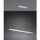 Trio T353010107 LED Pendelleuchte GRAHAM | 4,5W integrierte LED-Quelle