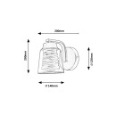 Rabalux 3542 Zenaida 1x60w Wandleuchte | E27 - schwarz, Gold