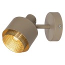 Rabalux 3547 Fedora Wandleuchte 1x40w | E14 - hellbraun, golden