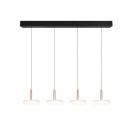 Trio T354910465 LED Pendelleuchte CELESTE | 4x7,5W integrierte LED-Quelle | 4x750lm | 3000K