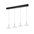 Trio T354910465 LED Pendelleuchte CELESTE | 4x7,5W integrierte LED-Quelle | 4x750lm | 3000K
