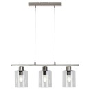 Rabalux 3580 Hängende Deckenleuchte Miroslaw 3x40w | E27 - Chrom, klar