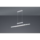 TRIO 375310507 LED Pendelleuchte Trajan 1x42W + 2x6W | 5000L | 2700-5000K | IP20 - 3-Phasen-dimmbar, einstellbare Breite und Höhe, dimmbar, obere/untere Beleuchtung, Nickel
