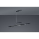 TRIO 375310532 LED Pendelleuchte Trajan 1x42W + 2x6W | 5000L | 2700-5000K | IP20 - 3-Phasen-dimmbar, einstellbare Breite und Höhe, dimmbar, obere/untere Lichter, schwarz