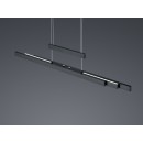 TRIO 375310532 LED Pendelleuchte Trajan 1x42W + 2x6W | 5000L | 2700-5000K | IP20 - 3-Phasen-dimmbar, einstellbare Breite und Höhe, dimmbar, obere/untere Lichter, schwarz