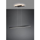 TRIO 375510432 LED Pendelleuchte Belfast 1x44W | 4400lm | 3000K | IP20 - 3-Phasen-dimmbar, obere/untere Beleuchtung, indirektes Licht, schwarz