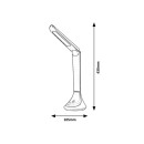Rabalux 3958 LED Tischlampe Balor 1x5w | 320lm | 4000k - schwarz, weiß