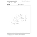 Lucide 77979/02/02 BJORN Deckenleuchte 2xE14 - Messing