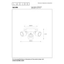 Lucide 77979/13/30 BJORN Deckenstrahler D380mm 3xE14 - schwarz