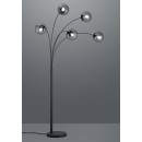 TRIO 408500542 Stehleuchte Balini 5x28W | E14 | IP20 - Fußschalter, anthrazit
