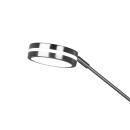 Trio 426510207 Franklin LED Stehleuchte 1x35W+6,5W | 4100lm+650lm | 2700+3200+4000K - Memoryfunktion, getrennte Schalter, einstellbare Lichttemperatur, dimmbar, Nickel matt