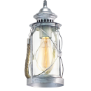 Eglo VINTAGE 49214 Pendelleuchte BRADFORD, silber 1X60W