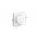 Philips Hue 8719514440999 Hue Tap Dial Switch Intelligente Fernbedienung – Weiß, CR2032-Batterie enthalten
