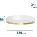 Philips 8720169301375 LED Deckenleuchte Hanno | 24W integrierte LED-Quelle | 2700lm | 2700K