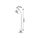 Rabalux 5239 Stehleuchte Leuchte Daron 1x40w | E27 - weiß