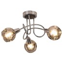 Rabalux 5348 Deckenleuchte Tamara 3x40w | E14 - Chrom, Rauchglas