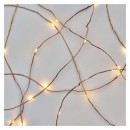 Emos D3aw01 Weihnachten Nano Kette 4m 40 LED | 2,4w | IP44 - warmweiß, Timer, Kupfer