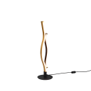 Trio 541210208 LED-Tischleuchte Blaze 1x8W | 900lm | 2300K+3000K+4000K - Memoryfunktion, dimmbar, schwarz, Messing