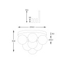 Zuma Line 003064-024509 Deckenleuchte ALI G9