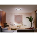 Philips Hue 41160/30 / P6 LED-Deckenleuchte Enrave L + Hue-Schalter 1x33,5w | 4300lm | 2200-6500K - dimmbar, Bluetooth, White Ambiance, schwarz