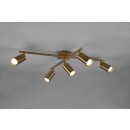 Trio 612400504 Deckenleuchte Marley 5x35w | GU10 - einstellbar, Messing