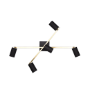 Trio 612400580 Deckenleuchte Marley 5x35W | GU10 - Gold, Schwarz