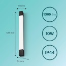 Philips 8720169300293 LED Wandleuchte über dem Spiegel Rover | 10W integrierte LED-Quelle | 1100lm | 2700K