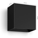 Philips Hue  8719514466777 LED Wandleuchte Resonate  | 8W integrierte LED-Quelle | 590lm | 2200-6500+RGBK