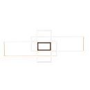 Trio 620010408 LED-Deckeneinbauleuchte Irvine 1x60W | 7100lm | 3000K-6500K - dimmbar, Memoryfunktion, Nachtmodus, Fernbedienung, Messing