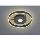 TRIO 625710242 LED Deckenleuchte Logan 1x45W | 4000L | 2700-6000K | IP20 - dimmbare Beleuchtung, Temperatureinstellung, Fernbedienung, Nachtlichtfunktion, anthrazit