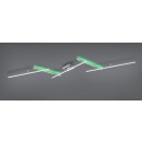 Trio 628410507 LED-Deckenleuchte Arvin 1x22w + 8W | 2600lm | 2700-6500K | RGB - einstellbar, Fernbedienung, dimmbare, separate Schalter, mattes Nickel