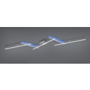 Trio 628410507 LED-Deckenleuchte Arvin 1x22w + 8W | 2600lm | 2700-6500K | RGB - einstellbar, Fernbedienung, dimmbare, separate Schalter, mattes Nickel