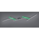 Trio 628410507 LED-Deckenleuchte Arvin 1x22w + 8W | 2600lm | 2700 - 6500K - einstellbar, Fernbedienung, dimmbare, separate Switches, schwarz