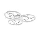 Trio 642110331 LED-Deckeneinbauleuchte Groovy 1x30W | 3800lm | 4000K - 3-Phasen-Dimmung, weiß