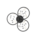 Trio 642110332 LED-Deckeneinbauleuchte Groovy 1x30W | 3600lm | 3000K - 3-Phasen-Dimmung, schwarz