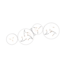 Trio 642110431 LED-Deckeneinbauleuchte Groovy 1x37W | 4800lm | 4000K - 3-Phasen-Dimmung, weiß